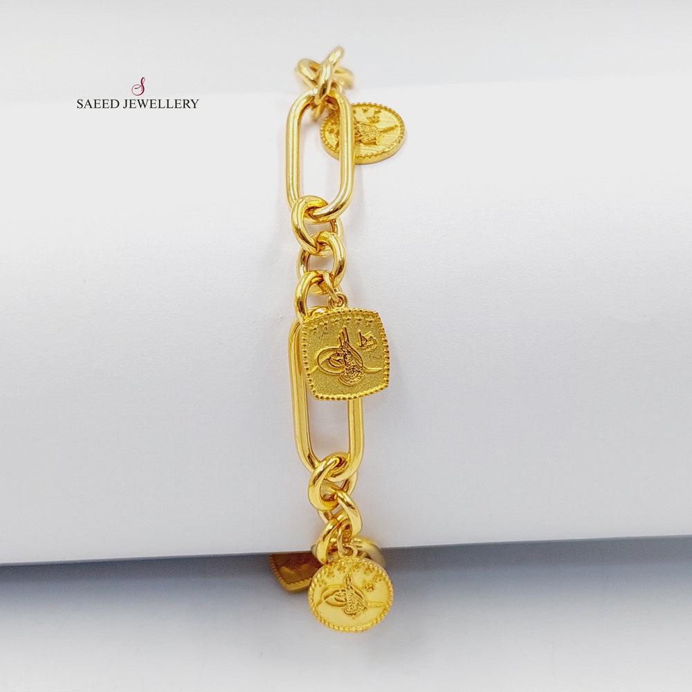 Dandash Bracelet  Made of 21K Yellow Gold by Saeed Jewelry-31124