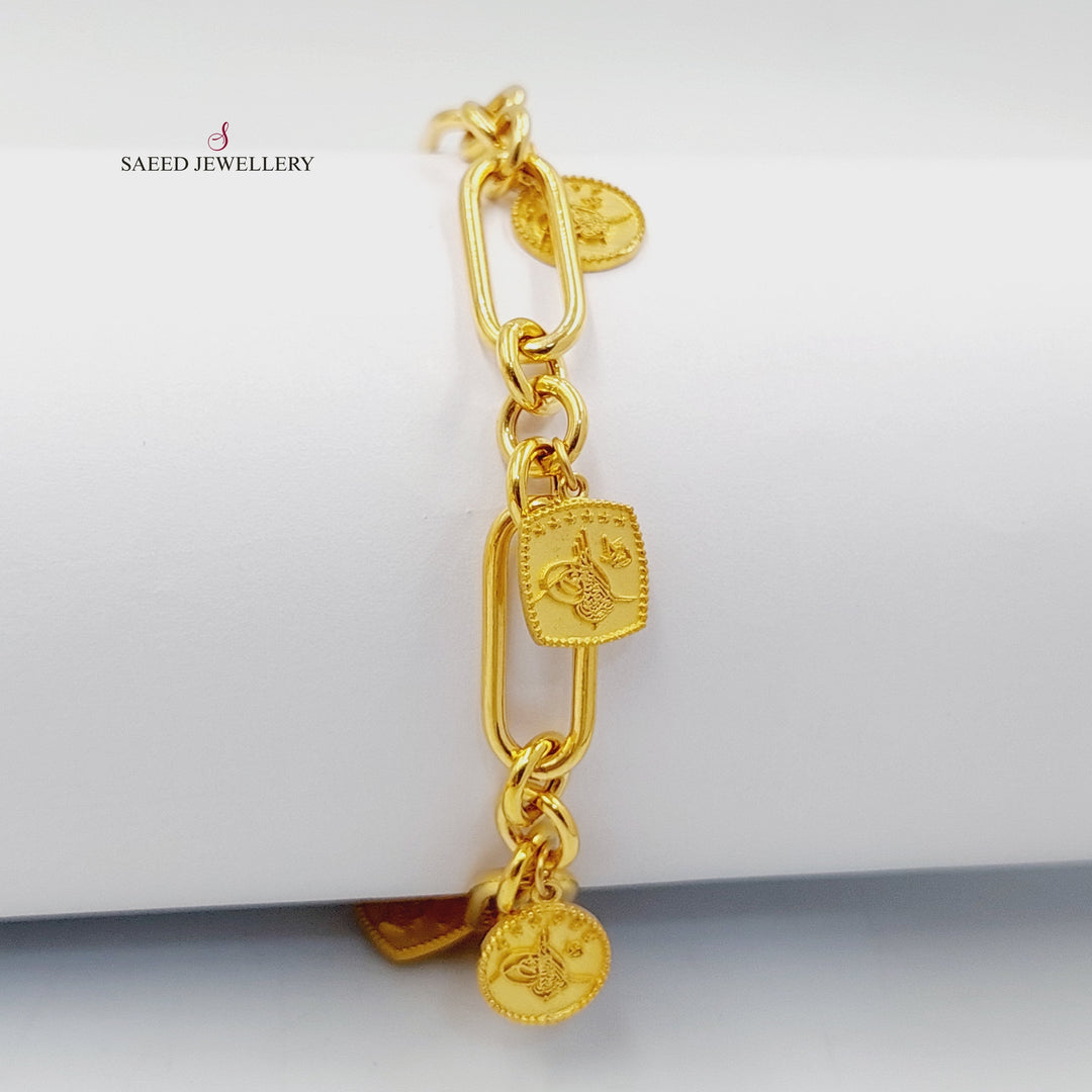 Dandash Bracelet  Made of 21K Yellow Gold by Saeed Jewelry-31124