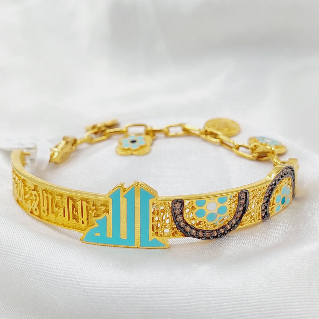 Dandash Islamic Bracelet  Made Of 21K Yellow Gold by Saeed Jewelry-29046