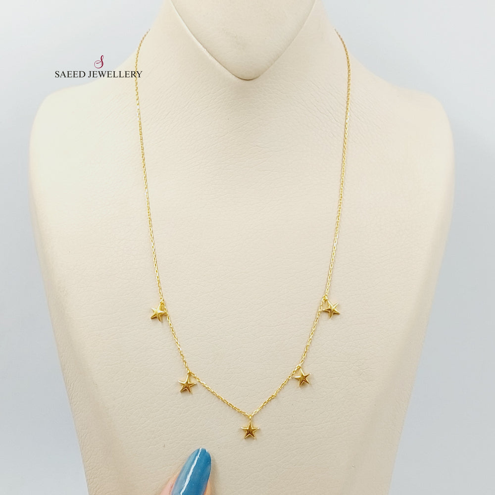 Dandash Necklace  Made of 21K Yellow Gold by Saeed Jewelry-31145