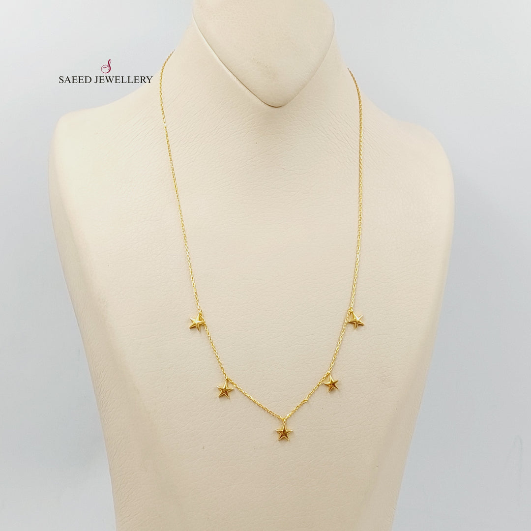 Dandash Necklace  Made of 21K Yellow Gold by Saeed Jewelry-31145