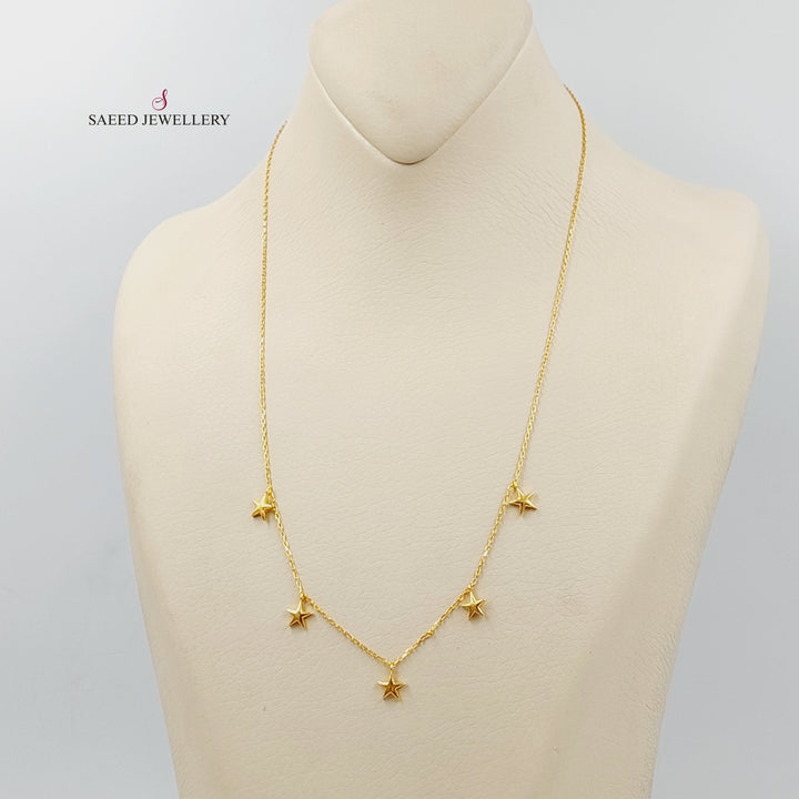 Dandash Necklace  Made of 21K Yellow Gold by Saeed Jewelry-31145