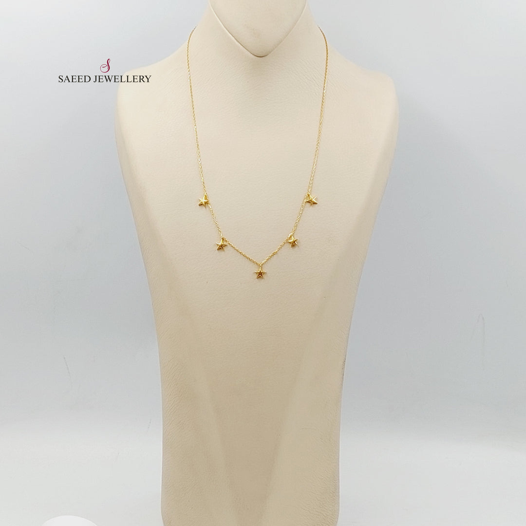 Dandash Necklace  Made of 21K Yellow Gold by Saeed Jewelry-31145