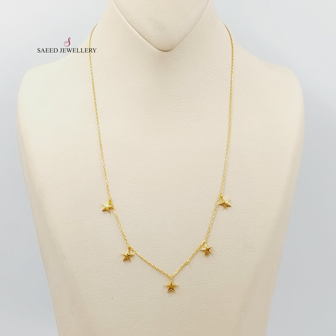 Dandash Necklace  Made of 21K Yellow Gold by Saeed Jewelry-31145