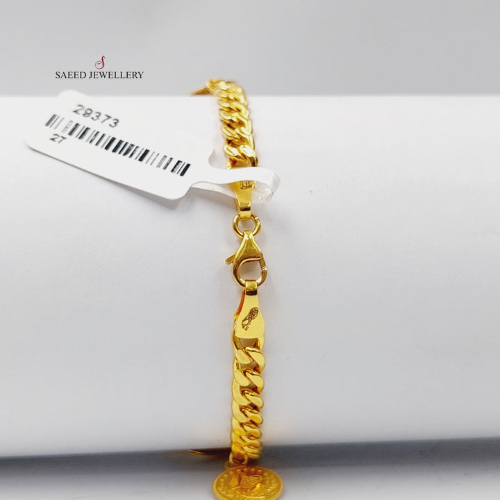   Dandash Set  Made Of 21K Yellow Gold  <br>Bracelet Length: <strong> 19cm </strong> by Saeed Jewelry-29373