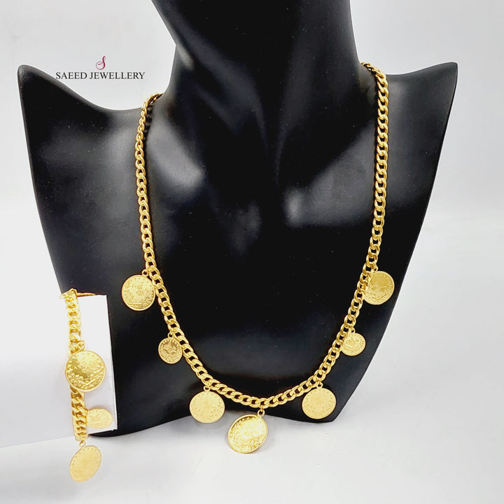   Dandash Set  Made Of 21K Yellow Gold  <br>Bracelet Length: <strong> 19cm </strong> by Saeed Jewelry-29373