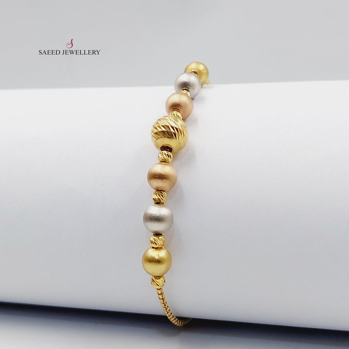 Deluxe Balls Bracelet  Made Of 18K Colored Gold by Saeed Jewelry-29679