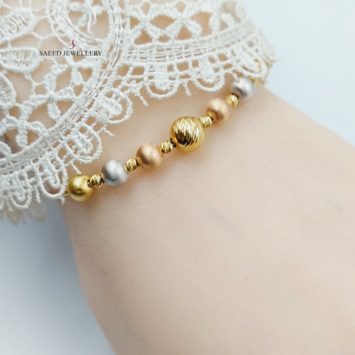 Deluxe Balls Bracelet  Made Of 18K Colored Gold by Saeed Jewelry-29680