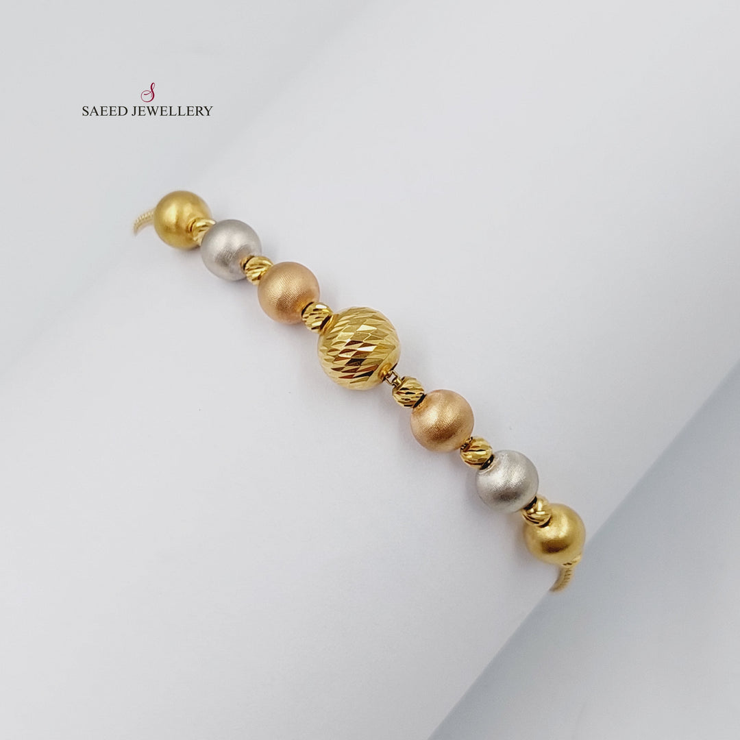 Deluxe Balls Bracelet  Made Of 18K Colored Gold by Saeed Jewelry-29680