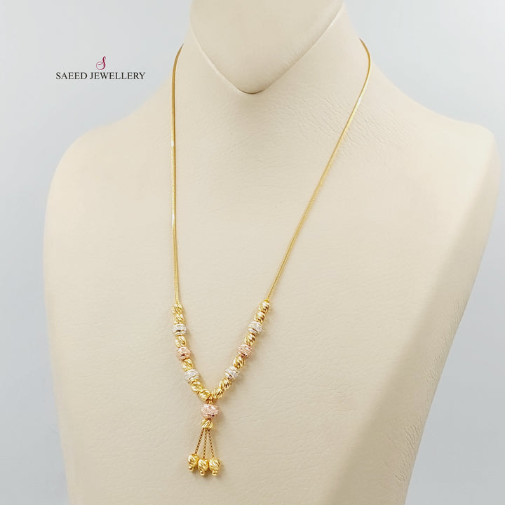 Deluxe Balls Necklace  Made Of 21K Colored Gold by Saeed Jewelry-30397
