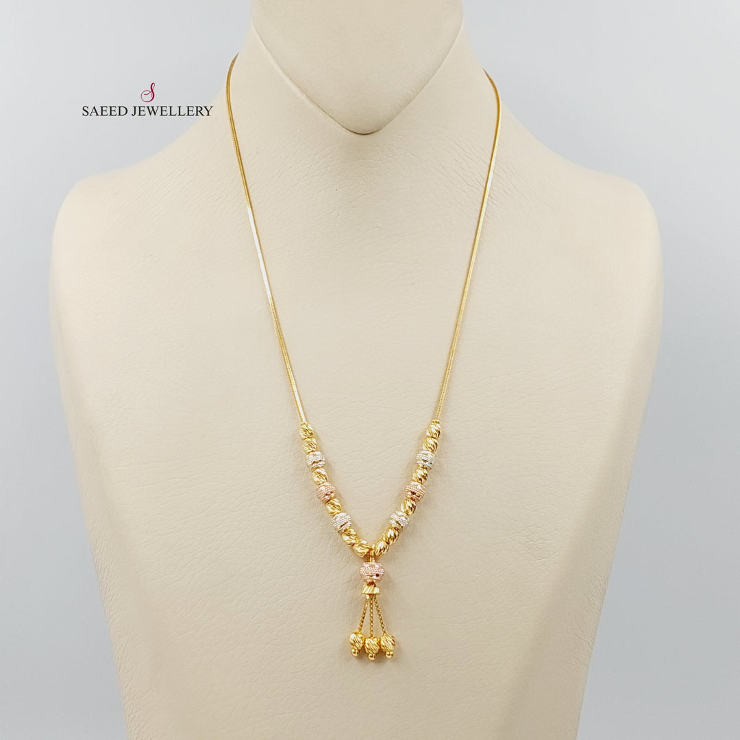 Deluxe Balls Necklace  Made Of 21K Colored Gold by Saeed Jewelry-30397