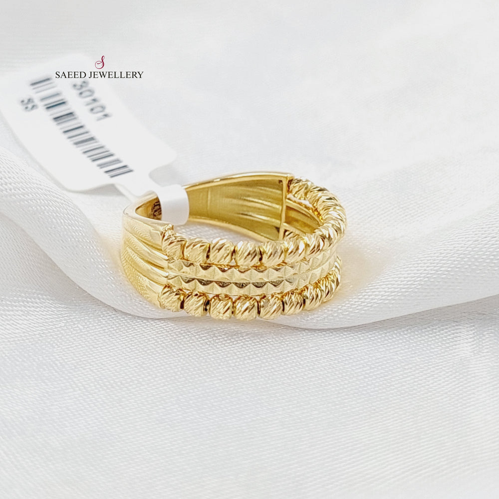 Deluxe Balls Ring  Made Of 18K Yellow Gold by Saeed Jewelry-30101