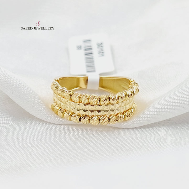 Deluxe Balls Ring  Made Of 18K Yellow Gold by Saeed Jewelry-30101