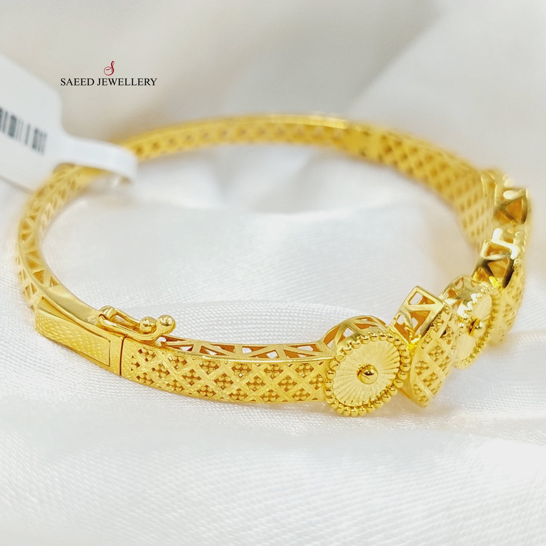 Deluxe Bangle Bracelet  Made Of 21K Yellow Gold by Saeed Jewelry-29290