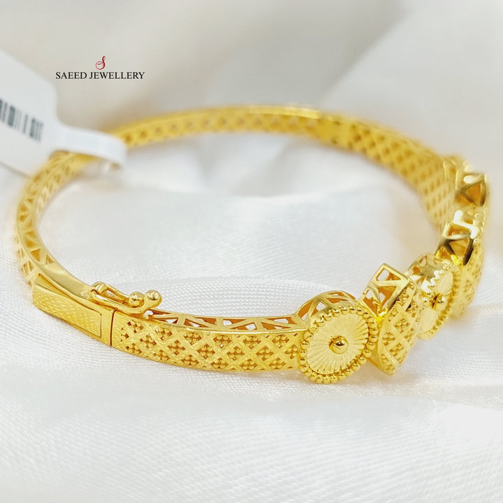 Deluxe Bangle Bracelet  Made Of 21K Yellow Gold by Saeed Jewelry-29290