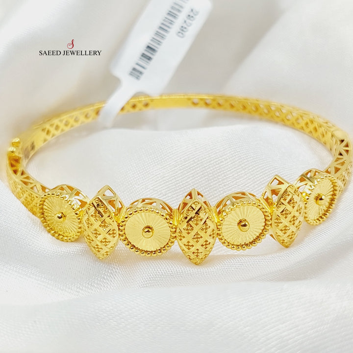 Deluxe Bangle Bracelet  Made Of 21K Yellow Gold by Saeed Jewelry-29290