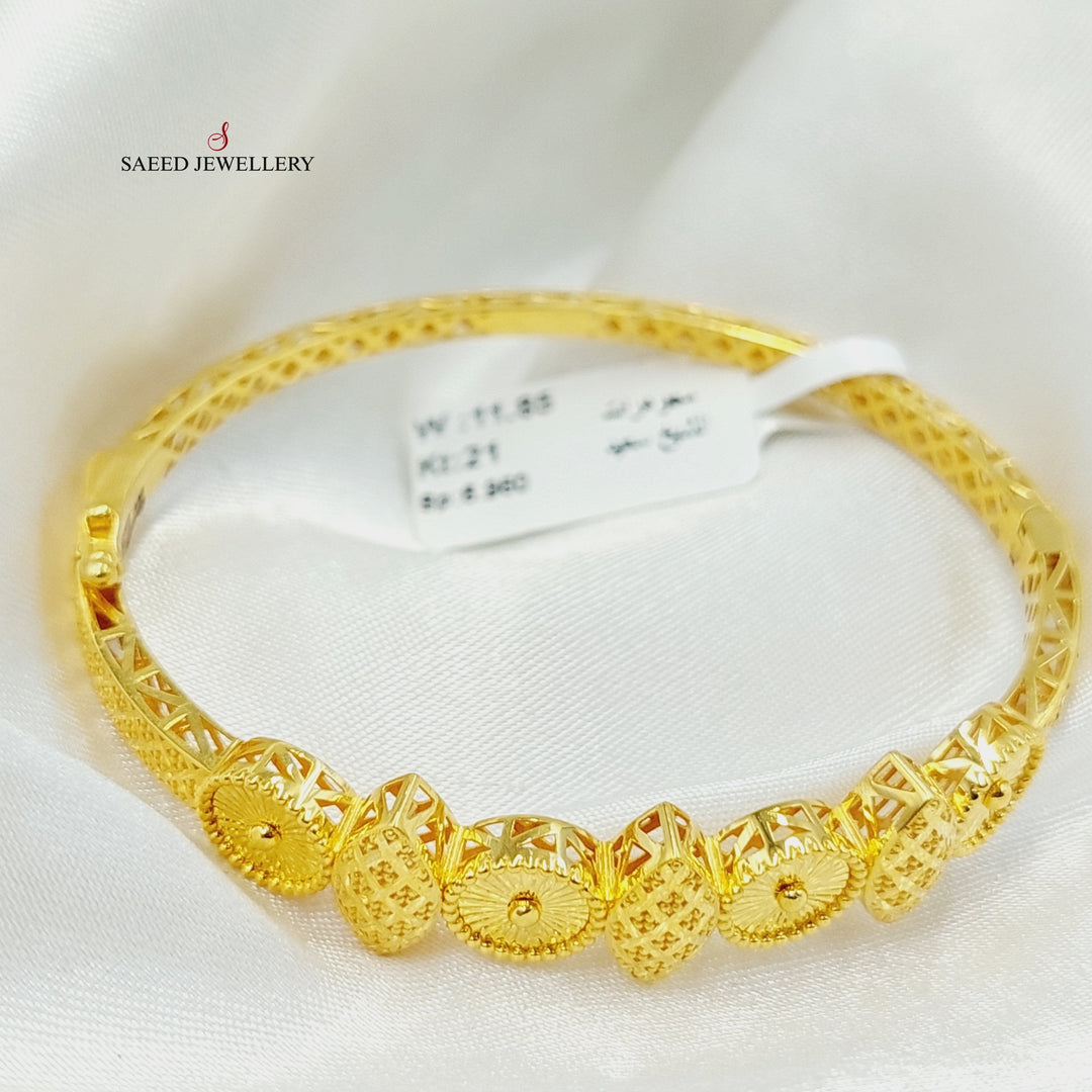 Deluxe Bangle Bracelet  Made Of 21K Yellow Gold by Saeed Jewelry-29290