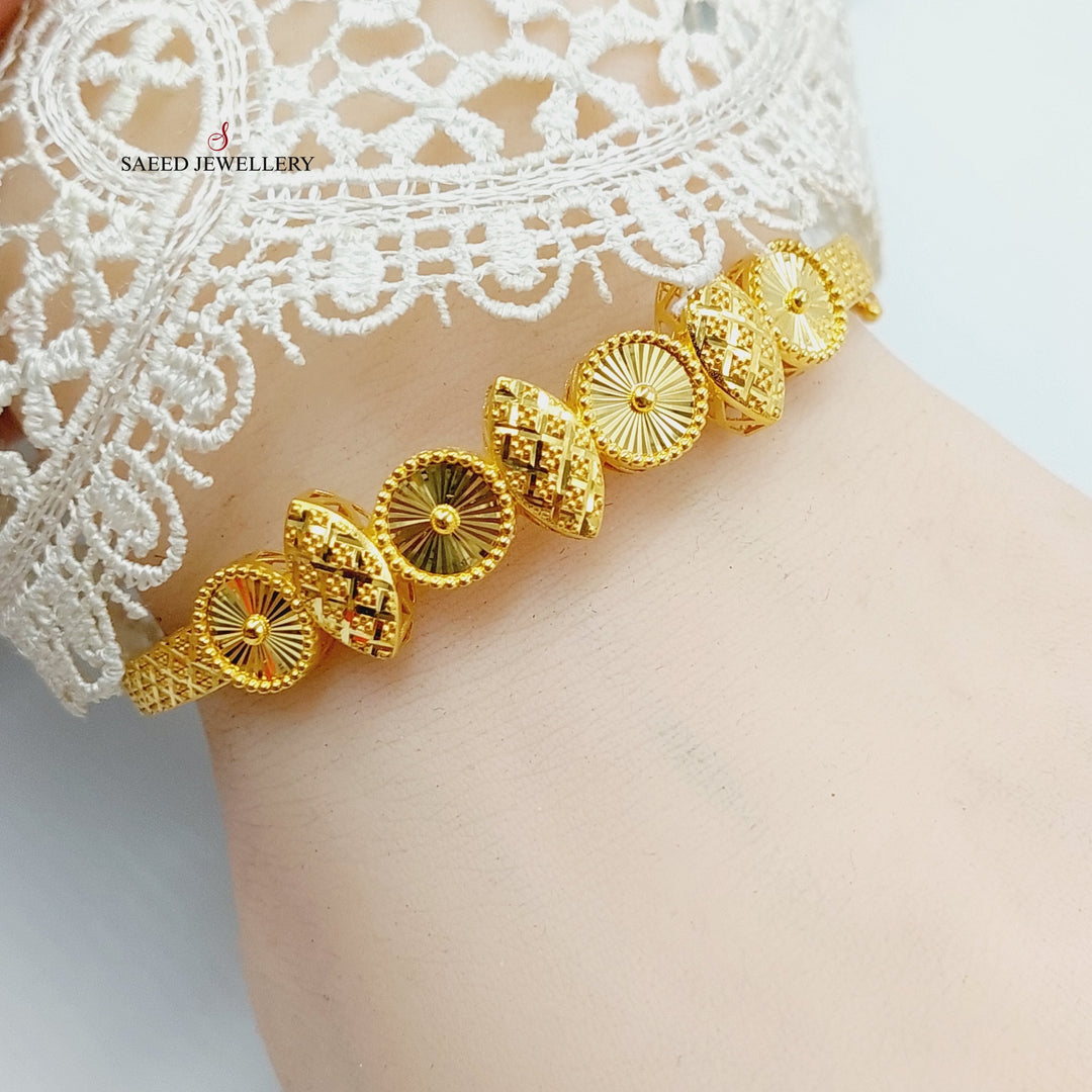 Deluxe Bangle Bracelet  Made Of 21K Yellow Gold by Saeed Jewelry-29290