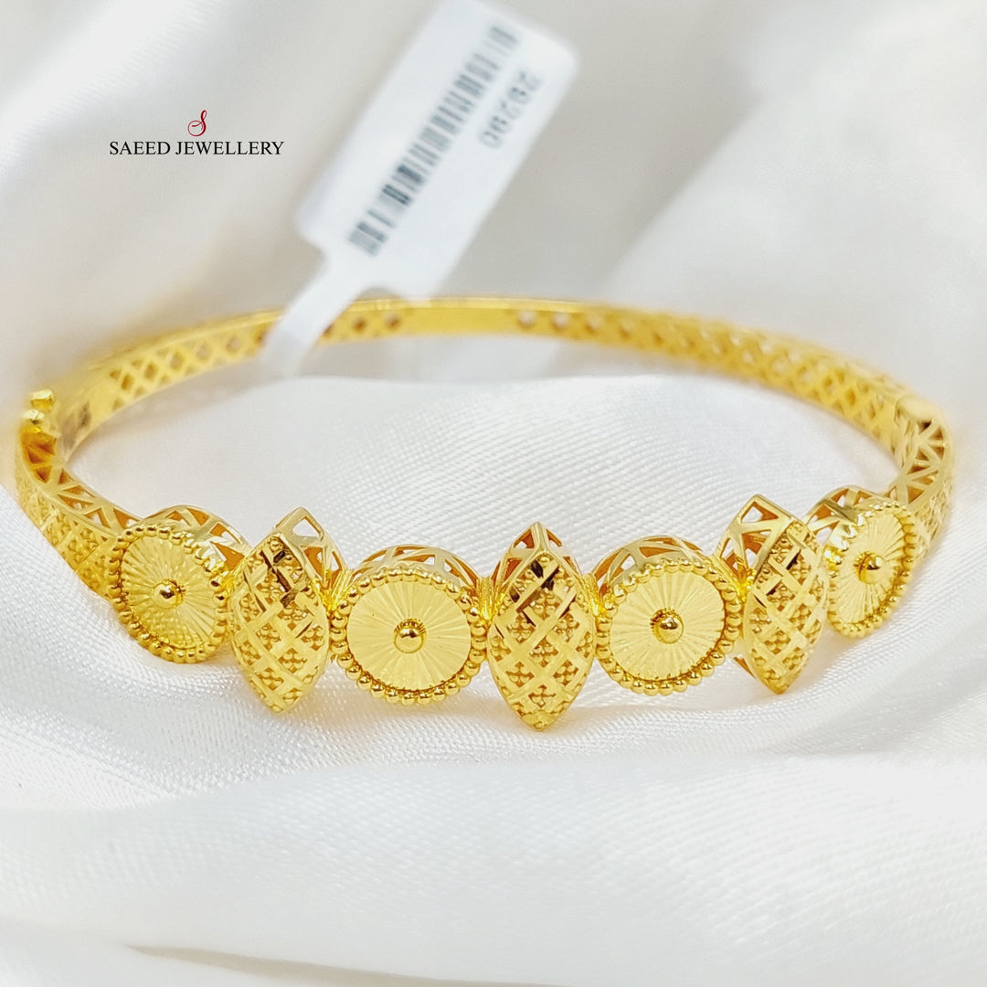 Deluxe Bangle Bracelet  Made Of 21K Yellow Gold by Saeed Jewelry-29290