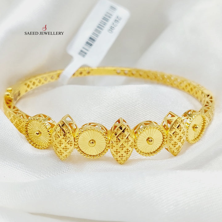 Deluxe Bangle Bracelet  Made Of 21K Yellow Gold by Saeed Jewelry-29290