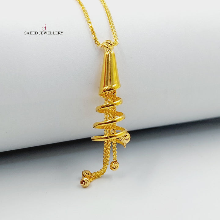 Deluxe Bell Necklace  Made Of 21K Yellow Gold by Saeed Jewelry-29771