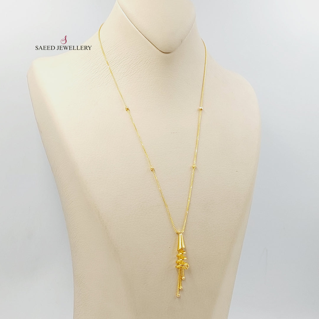 Deluxe Bell Necklace  Made Of 21K Yellow Gold by Saeed Jewelry-29771