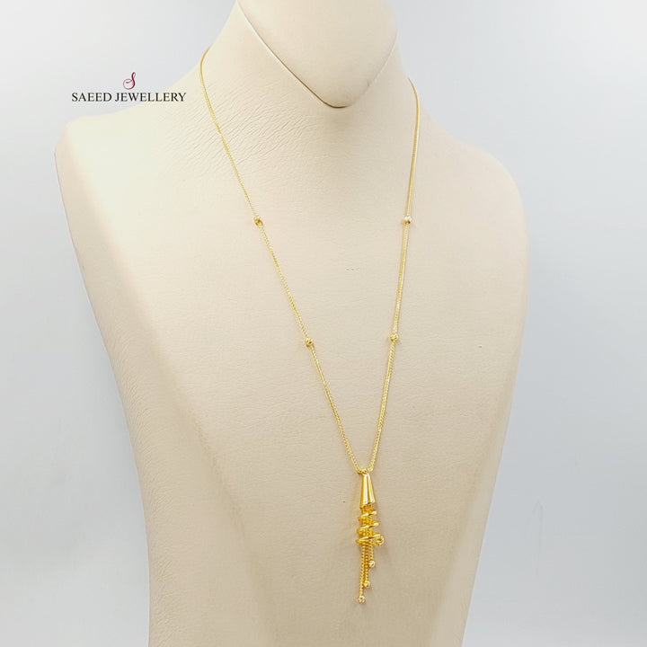 Deluxe Bell Necklace  Made Of 21K Yellow Gold by Saeed Jewelry-29771