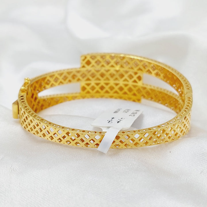 Deluxe Belt Bangle Bracelet  Made Of 21K Yellow Gold by Saeed Jewelry-29160