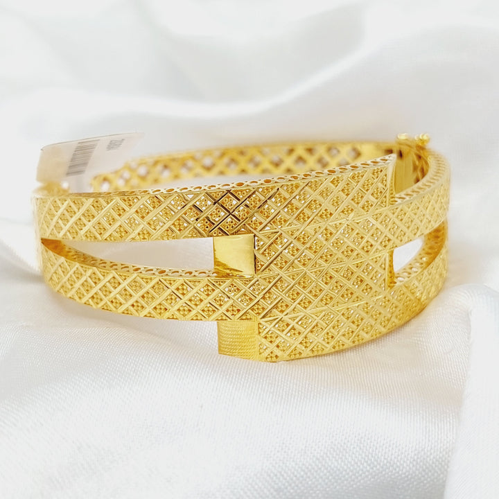 Deluxe Belt Bangle Bracelet  Made Of 21K Yellow Gold by Saeed Jewelry-29160