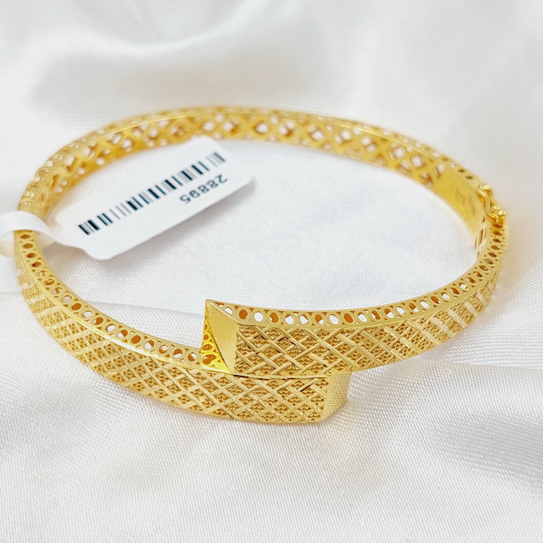 Deluxe Belt Bangle Bracelet  Made Of 21K Yellow Gold by Saeed Jewelry-29161