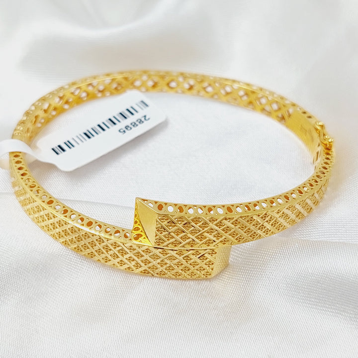 Deluxe Belt Bangle Bracelet  Made Of 21K Yellow Gold by Saeed Jewelry-29161