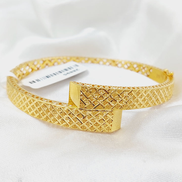 Deluxe Belt Bangle Bracelet  Made Of 21K Yellow Gold by Saeed Jewelry-29161