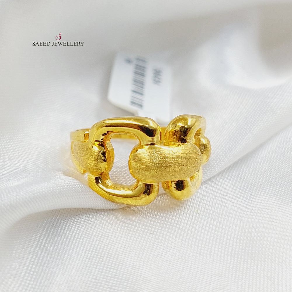 Deluxe Belt Ring  Made Of 21K Yellow Gold by Saeed Jewelry-30424