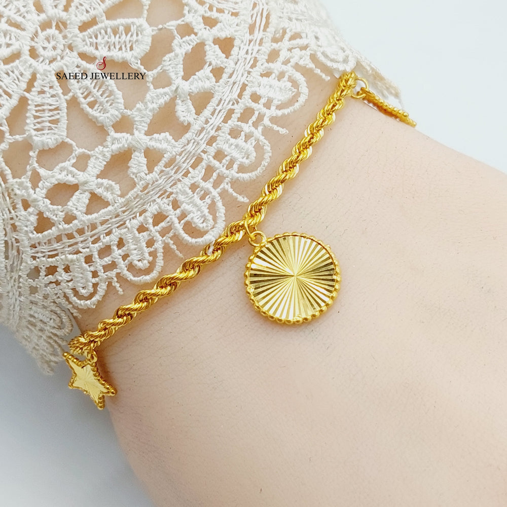 Deluxe Dandash Bracelet  Made Of 21K Yellow Gold by Saeed Jewelry-29287