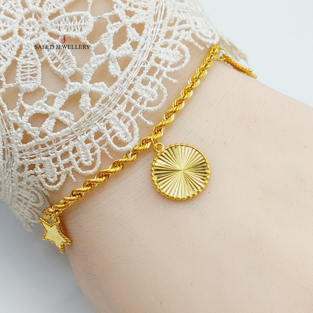 Deluxe Dandash Bracelet  Made Of 21K Yellow Gold by Saeed Jewelry-29287