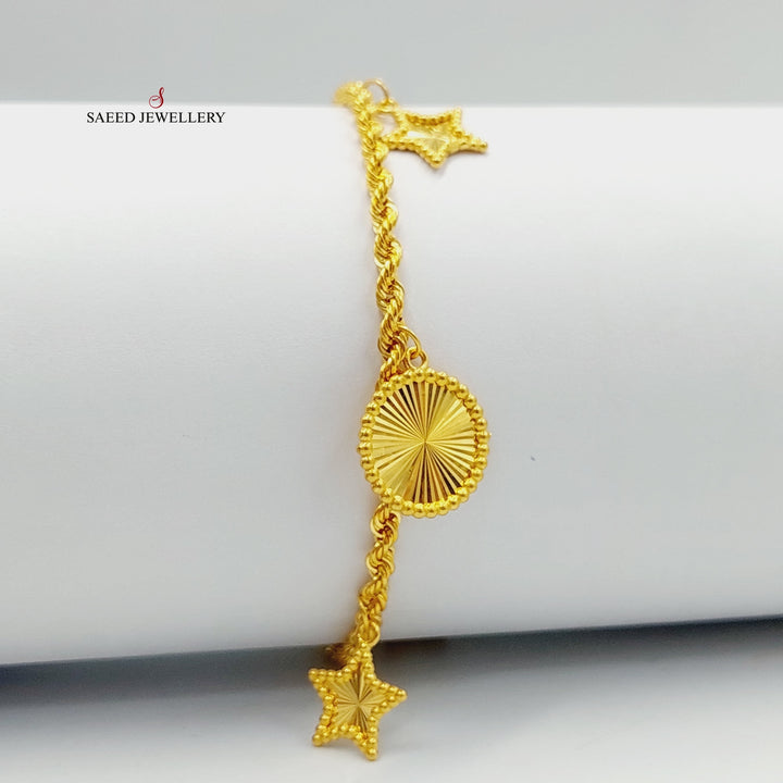 Deluxe Dandash Bracelet  Made Of 21K Yellow Gold by Saeed Jewelry-29287