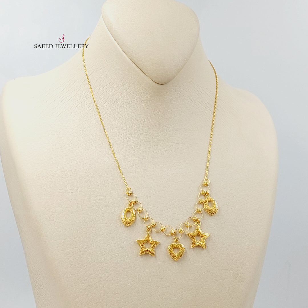 Deluxe Dandash Necklace  Made Of 21K Yellow Gold by Saeed Jewelry-30693