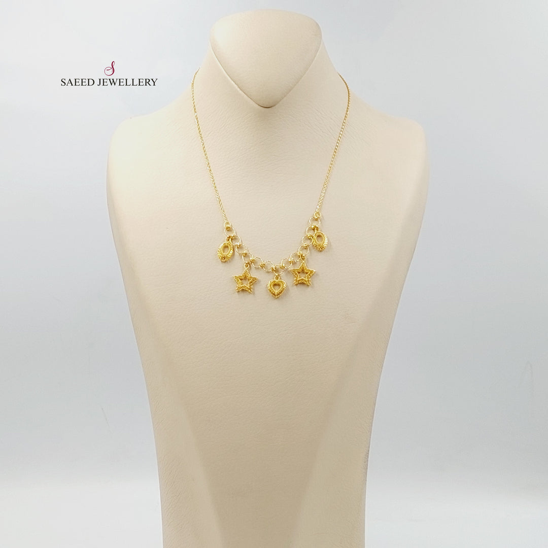 Deluxe Dandash Necklace  Made Of 21K Yellow Gold by Saeed Jewelry-30693
