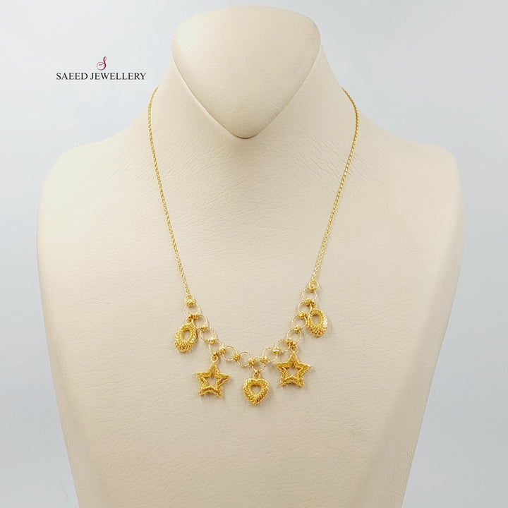 Deluxe Dandash Necklace  Made Of 21K Yellow Gold by Saeed Jewelry-30693