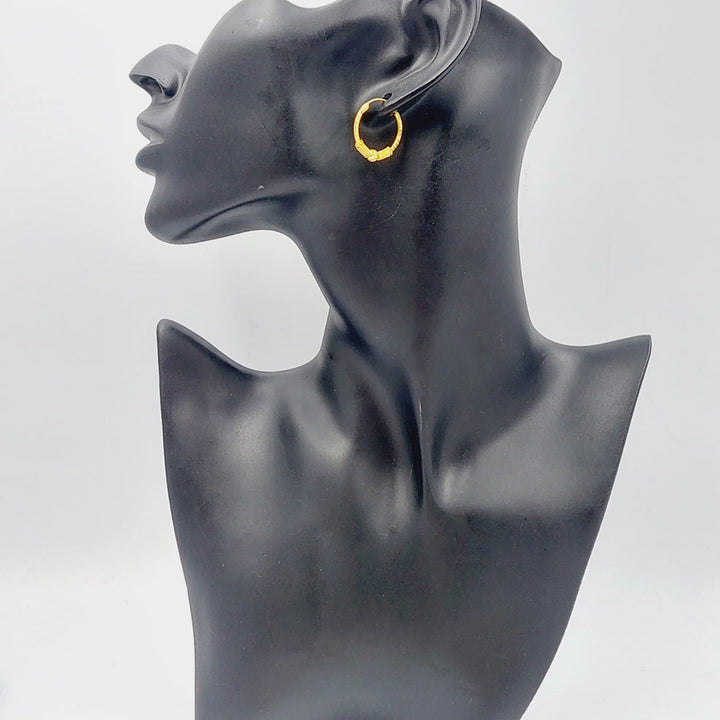 Deluxe Earrings  Made Of 21K Yellow Gold by Saeed Jewelry-29141