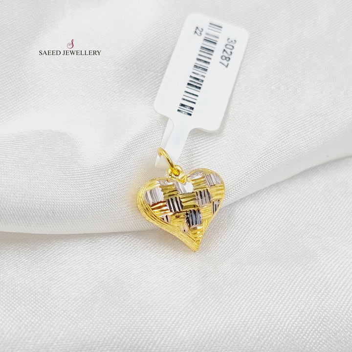 Deluxe Heart Pendant  Made Of 21K by Saeed Jewelry-30285