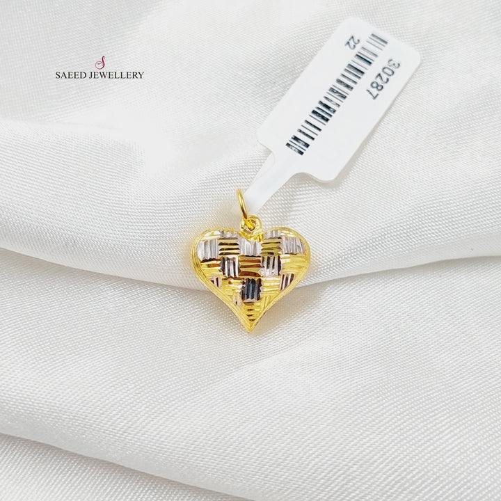 Deluxe Heart Pendant  Made Of 21K by Saeed Jewelry-30285