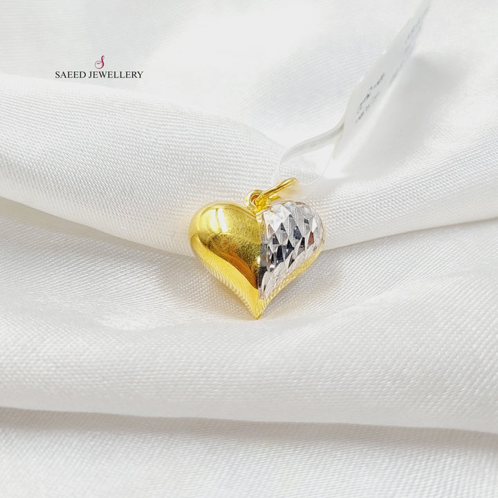 Deluxe Heart Pendant  Made Of 21K by Saeed Jewelry-30286