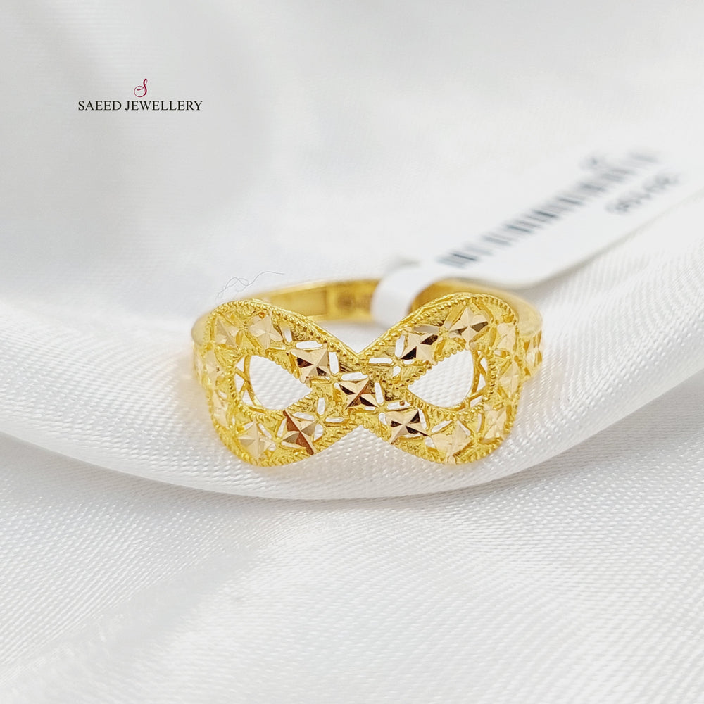 Deluxe Infinite Ring  Made Of 21K Yellow Gold by Saeed Jewelry-30107