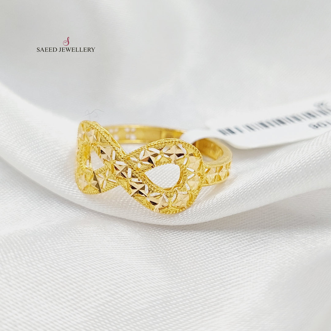 Deluxe Infinite Ring  Made Of 21K Yellow Gold by Saeed Jewelry-30107