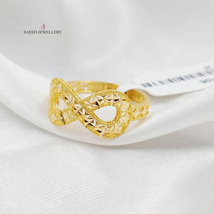 Deluxe Infinite Ring  Made Of 21K Yellow Gold by Saeed Jewelry-30107
