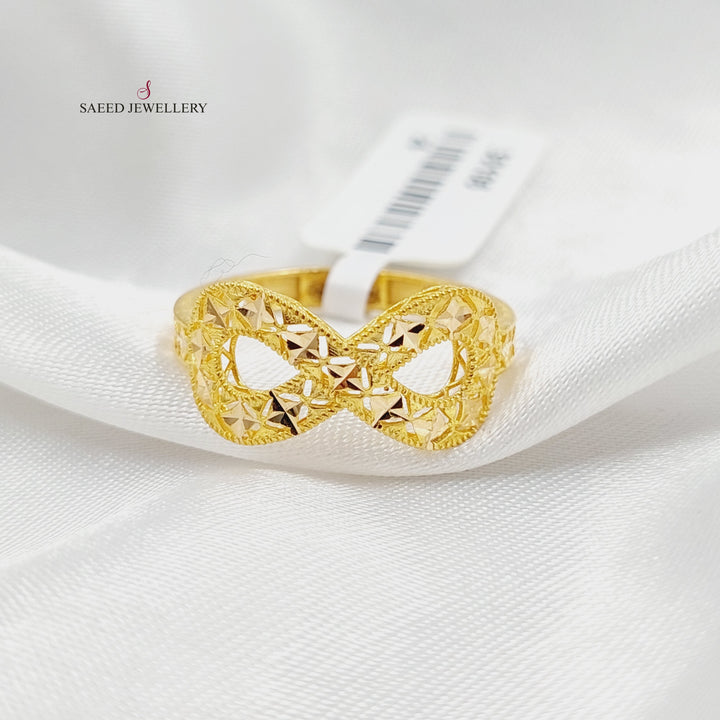 Deluxe Infinite Ring  Made Of 21K Yellow Gold by Saeed Jewelry-30107