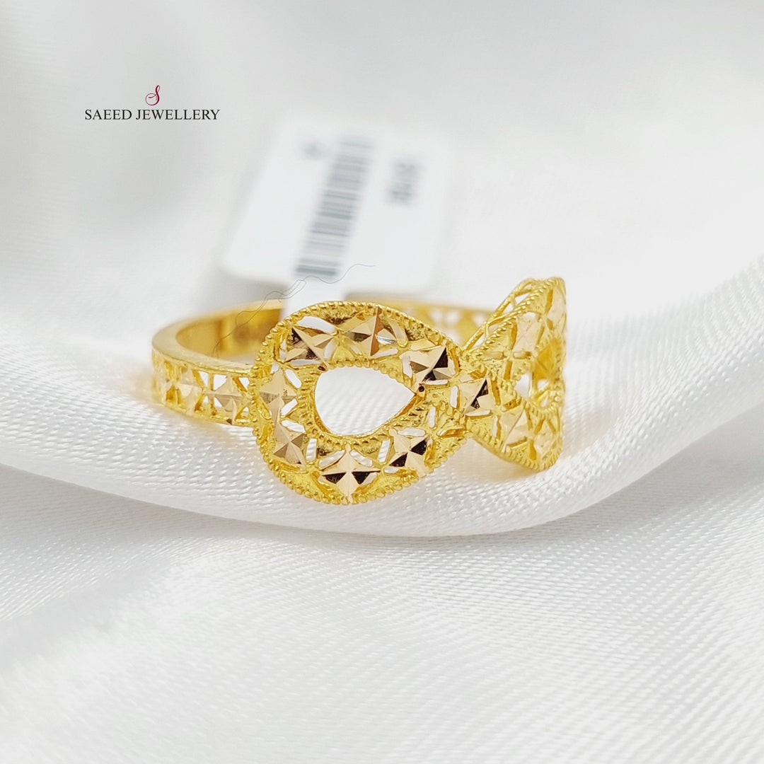 Deluxe Infinite Ring  Made Of 21K Yellow Gold by Saeed Jewelry-30107