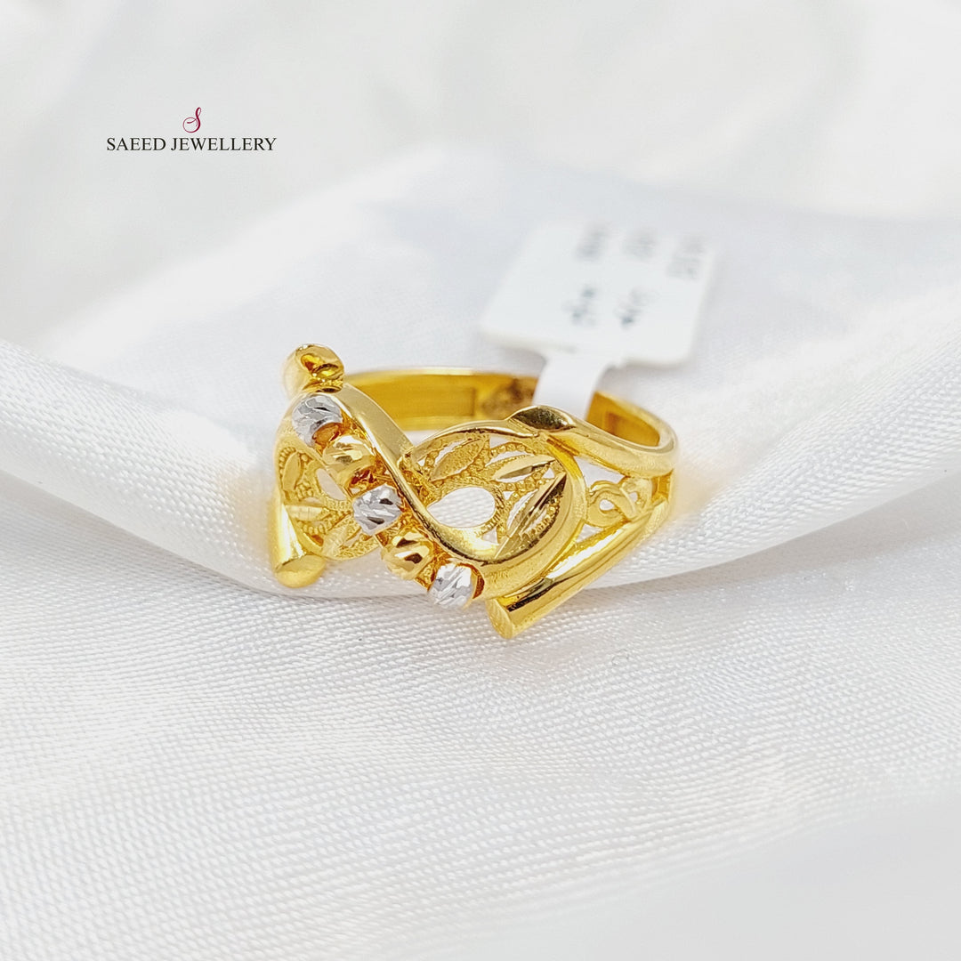 Deluxe Infinite Ring  Made Of 21K Yellow Gold by Saeed Jewelry-30203