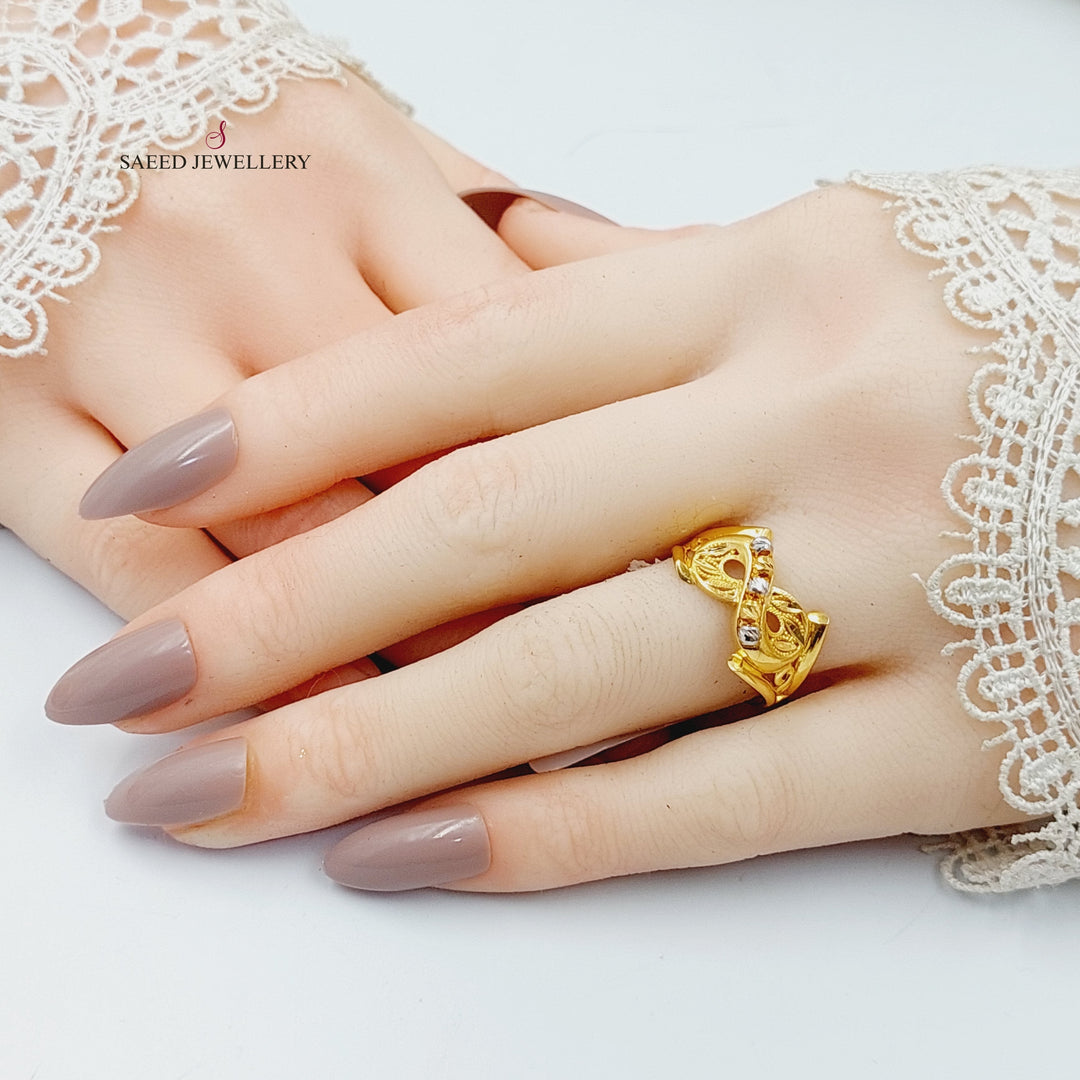 Deluxe Infinite Ring  Made Of 21K Yellow Gold by Saeed Jewelry-30203